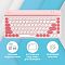 Фото-2 Клавиатура мембранная A4Tech Fstyler FBK30 Беспроводная розовый, FBK30 RASPBERRY
