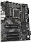 Фото-3 Материнская плата Gigabyte B760 DS3H DDR4 &mdash; плата под углом на белом фоне; видны сокет LGA1700, 4 слота DDR4 и слоты PCIe, крупный радиатор чипсета, чёрно‑серый текстолит; контекст: показать высоту радиаторов и размещение слотов для совместимости с корпусом.