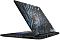 Фото-3 Ноутбук MSI Titan 18 HX AI A2XWJG-205RU, вид сзади под углом слева; на крышке декоративная графика в сине-серых тонах и логотип MSI, сзади крупные решётки охлаждения; студийное фото, важно для понимания дизайна крышки и задней части корпуса.