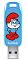 Фото-2 USB‑накопитель SanDisk Smurfs SDCZIS‑064G, вид спереди: голубой корпус с проушиной, рисунок смурфика, разъём USB‑A снизу; на белом фоне для идентификации модели по дизайну корпуса.
