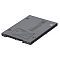 Фото-2 SSD Kingston A400 SA400S37/480G 480GB, вид с обратной стороны под углом. Видны тыльная панель корпуса, рельефный логотип, угловые винты и SATA-разъёмы на торце, корпус чёрный. Фото показывает конструкцию корпуса и интерфейсную сторону накопителя.