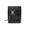 Фото-3 ИБП Powerman Back Pro Plus 2000 1122860, задняя панель; вентилятор, USB-порт сверху, четыре розетки Schuko и встроенный входной кабель; изображение нужно для оценки выходов питания и подключения интерфейса.