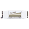 Фото-5 SSD XPG MARS 980 STORM 1 ТБ M.2 2280 PCIe 5.0 NVMe, фронтальный вид корпуса; на фото белый радиатор с логотипом XPG, прозрачное окно, внутренняя трубка и видимые элементы крепления; изображение помогает рассмотреть лицевую панель охлаждающего кожуха на странице товара.