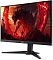 Фото-2 Монитор Acer XV270UP6bmiiprx, фронтальный вид в левом ракурсе. Видны тонкие рамки, массивное основание с красным центральным элементом и наклонённая стойка; фото помогает оценить форму корпуса под углом.