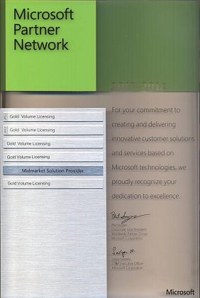 Microsoft Network Partner - Gold Volume Licensing