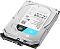 Фото-5 Жёсткий диск Seagate SkyHawk ST4000VX016 3.5" 4 ТБ &mdash; ракурс под углом: серебристый корпус с видимой верхней наклейкой SkyHawk и боковыми винтами, в кадре кромка разъёмной стороны; на белом фоне для оценки габарита и расположения креплений.