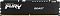 Фото-5 Модуль памяти Kingston Fury Beast Black 32 ГБ DIMM DDR5, модель KF560C36BBE/32; фронтальный вид на чёрный радиатор с крупными надписями FURY, BEAST и DDR5, рельефными линиями и золотистыми контактами; изображение показывает лицевую панель модуля для карточки товара памяти.