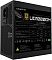Фото-5 Блок питания Gigabyte GP-UD1000GM, боковая сторона с шильдиком: чёрная наклейка с логотипом GIGABYTE, маркировкой UD1000GM, значком 80 Plus Gold и таблицей электрических линий; фото показывает идентификационную панель и техническую маркировку.