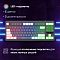 Фото-8 Клавиатура Oklick 711G, промо-изображение с видом сверху; показана RGB-подсветка клавиш и текст о пяти цветах и трёх уровнях яркости; фото демонстрирует подсветку и её режимы.