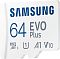 Фото-3 Карта памяти Samsung EVO PLUS microSDXC UHS-I Class 1 C10 64GB, MB-MC64KA