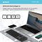 Фото-21 Комплект кабелей A4Tech FBX50C Grey, крупный план; показаны кабель USB-C и USB-удлинитель с разъёмами USB-A, оба чёрного цвета. Изображение для страницы товара демонстрирует комплект поставки и типы разъёмов.
