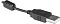 Фото-4 Наушники Defender Gryphon 750U, чёрные — USB‑A штекер крупным планом; рельефный значок USB на корпусе, ферритовый фильтр на кабеле и защита от перегиба у основания разъёма.