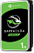 Фото-2 Жёсткий диск Seagate BarraCuda Compute ST1000DM010, вид спереди под углом; чёрный корпус с лицевой стороной BarraCuda и обозначением 1TB; помогает представить внешний вид диска 3,5&Prime;.