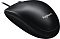 Фото-2 Мышь Logitech M100, вид сверху под углом; чёрный матовый корпус, плавная верхняя панель, колесо прокрутки и проводной кабель, на спинке белый логотип Logitech; изображение помогает оценить форму корпуса и проводное подключение в карточке товара.