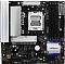 Фото-3 Материнская плата ASRock A620AM PRO RS, вид сверху крупнее: сокет AM5 по центру, слоты DDR5 справа, радиатор VRM и планка M.2 Armor; фото помогает понять расположение ключевых узлов при выборе платы.