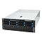 Фото-1 Серверная платформа ASUS ESC8000-E11 SKU2, ракурс спереди-слева, 8 отсеков для накопителей 3.5 с синими фиксаторами, фронтальная панель с USB и индикаторами, нижняя вентиляционная решётка, чёрный фасад и серебристый корпус