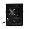 Фото-2 ИБП PowerMan Smart Sine 1500 VA Tower, задняя панель: вентилятор, USB-порт, четыре выходные розетки Schuko и подключённый кабель питания в нижней части; фото важно для страницы, потому что показывает выходы и заднюю компоновку корпуса.
