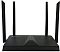 Фото-1 Wi‑Fi роутер Origo OWR1830AXG, чёрный корпус на белом фоне, вид спереди; четыре внешние антенны и центральная выступающая панель с рядом индикаторов &mdash; показывает внешний вид роутера.