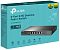 Фото-4 Коммутатор TP-Link TL-SG105PP-M2 в упаковке, фронтальный вид коробки бирюзового цвета; видны изображение устройства, надписи 5-Port 2.5G Desktop PoE+ Switch и 4 PoE+ 123W, а также пиктограммы функций; фото показывает упаковку и комплектацию для страницы товара.