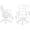 Фото-2 Кресло для руководителей БЮРОКРАТ CH-824 Серый, ткань, CH-824/ALFA44