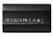 Фото-4 Внешний SSD ADATA SD810 2TB, обратная сторона: сертификационные значки и маркировка на чёрной панели, чёрные торцы, белый фон &mdash; важно для проверки маркировок устройства в карточке товара.
