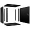 Фото-3 Настенный шкаф Cabeus WSC-05D Light 12U чёрный, WSC-05D-12U55/45m-BK