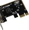 Фото-2 Сетевая карта D-Link DFE-530TX/E1A, крупный план платы: чип и кварцевый резонатор рядом с контактами PCIe и маркировкой 10M/100M, чёрный текстолит — показывает основные элементы на плате.