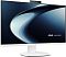 Фото-2 Моноблок Asus V470VAK-WPE1230 27 дюймов, вид спереди справа под углом; белый корпус, овальное основание, выдвижная веб-камера и тонкая нижняя рамка с логотипом Asus; изображение помогает оценить форму подставки и экранного блока на странице товара.