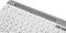 Фото-10 Клавиатура Logitech K580 920-009209, комплект поставки: белая клавиатура, USB-ресивер Logitech Unifying, две батарейки AAA и краткая документация; изображение на светлом фоне для карточки товара, показывает состав набора.