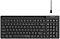 Фото-2 Клавиатура A4Tech Fstyler FBX70C, общий вид с кабелем USB‑C; над клавиатурой показан съёмный кабель, у корпуса видна полноразмерная раскладка с цифровым блоком и верхней нишей‑подставкой; изображение важно для страницы, потому что показывает способ зарядки или проводного подключения.