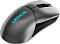 Фото-4 Игровая беспроводная мышь Lenovo Legion M600s Wireless Gaming, ракурс сзади слева сверху; показаны спинка корпуса, логотип Legion и боковая текстурная панель, тёмно-серый цвет, фото раскрывает посадку корпуса и профиль для выбора модели