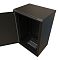 Фото-4 Настенный шкаф WRline WR-TW 18U 600x450 мм, чёрный, вид спереди справа сверху с открытой дверцей. На фото видны верхняя вентиляционная перфорация, прямоугольный кабельный ввод на крышке и внутренняя база корпуса. Изображение важно для страницы товара, так как показывает верхнюю панель и внутреннюю компоновку.
