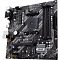 Фото-4 Материнская плата ASUS Prime B550M-K, вид под углом: область сокета AM4, слоты памяти и разъёмы питания на чёрной плате; на белом фоне, демонстрирует расположение основных элементов для страницы товара.
