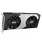 Фото-2 Видеокарта INNO3D NVIDIA GeForce RTX 5070 Twin X2 12GB, вид спереди под углом. На фото два вентилятора, серебристая центральная панель на чёрном корпусе и металлическая планка разъёмов. Изображение показывает форму кожуха и охлаждения для страницы товара.