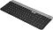 Фото-17 Клавиатура Logitech K580 920-009208, постер с несколькими устройствами: чёрная клавиатура показана рядом со смартфоном, планшетом и ноутбуком, акцент на переключении между устройствами; графика на светлом фоне для карточки товара, показывает многоплатформенное использование модели.