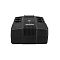 Фото-3 ИБП Powerman Brick 600 VA 6117367, фронтальный вид; спереди видны центральные вертикальные вентиляционные рёбра, сверху блок индикации, по бокам верхние розетки; изображение показывает переднюю часть корпуса на странице товара.
