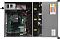 Фото-10 Сервер iRU s4124p 24x3.5 Rack 4U, вид сверху со снятой крышкой; внутри видны материнская плата, процессорный радиатор, кабели и блок вентиляторов, фото показывает внутреннюю компоновку шасси.