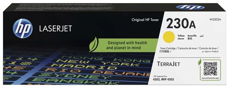 Фото Тонер-картридж HP 230A Лазерный Желтый 1800стр, W2302A