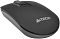 Фото-5 Беспроводная мышь A4Tech Fstyler FG20S USB Grey, правый бок; на фото низкий корпус тёмно-серого цвета с плавным изгибом и светло-серой нижней частью; изображение показывает боковой силуэт модели для страницы товара.