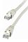 Фото-2 Патч-корд Lanmaster UTP Cat 5e TWT-45-45-1.0-WH, белый, 1 м &mdash; крупный план двух коннекторов RJ45 на белом кабеле; видны прозрачные корпуса, контактные пины и белые литые колпачки. Фото помогает оценить конструкцию разъёмов на странице товара.