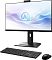 Фото-3 Моноблок MSI Modern AM273QP AI, вид спереди справа под углом с комплектом. На фото экран с верхней камерой, тонкие рамки, чёрная стойка и основание; внизу показаны клавиатура и мышь MSI. Для карточки товара это важно для обзора фронтальной части с другого угла.