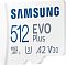 Фото-3 Карта памяти Samsung EVO PLUS microSDXC UHS-I Class 3 C10 512GB, MB-MC512KA