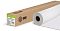 Фото-2 Рулон холста Cactus CS-MC230-91430 A0 36&Prime; &mdash; рулон рядом с коробкой, вид под углом; белый рулон с коричневой втулкой частично развернут, рядом длинная крафтовая коробка с логотипом cactus и торцевой этикеткой; контекст помогает понять, как выглядит рулон и упаковка на странице товара.