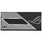 Фото-4 Блок питания для ПК ASUS ROG THOR 1000W Platinum III, противоположная боковая сторона крупным планом; видна шлифованная серая панель, тёмная центральная вставка с логотипом THOR и крупный графический знак ROG; чёрный и серый; снимок на светлом фоне показывает оформление второй боковины, что важно для оценки внешнего вида в корпусе с прозрачной стенкой.