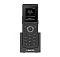 Фото-2 Конференц-телефон IP Fanvil W610D (LINKVIL), вид спереди на зарядной базе: портативная трубка с экраном и клавиатурой, круглая навигационная кнопка, подставка-зарядка с логотипом LINKVIL, тёмно-серый цвет