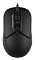 Фото-5 Комплект клавиатура и мышь A4Tech F1512 Black — мышь сверху крупным планом; чёрная симметричная форма, колесо прокрутки и две основные кнопки, маркировка FSTYLER; показывает дизайн верхней панели и органы управления для выбора комплекта.