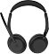 Фото-7 Наушники Jabra Evolve2 55 Link380c MS Stand, фронтальный вид снаружи; левая чашка показана с логотипом и выдвинутой микрофонной штангой, правая &mdash; с гладкой внешней панелью, оголовье широкое и мягкое; изображение показывает симметрию и внешний контур модели на странице товара.