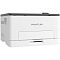 Фото-5 Pantum CP1100DW, вид сзади‑справа; белый корпус, на боковой панели вентиляционные прорези, сверху тёмно‑серая крышка, выступает панель управления; помогает оценить габарит и боковые элементы.