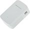 Фото-10 Усилитель Wi-Fi Mercusys ME20, вид сверху под углом, логотип MERCUSYS, рядом порт Ethernet RJ-45 и кнопка Reset, вентиляционные отверстия, белый