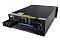 Фото-10 ИБП Systeme Electris Smart Save Online SRT G2 8000 VA SRTSE8KRTXLIG2 NC, вид спереди под углом, чёрный корпус формата rack, перфорированная фронтальная панель и дисплей справа; изображение для карточки товара, показывает внешний вид лицевой части и глубину корпуса.
